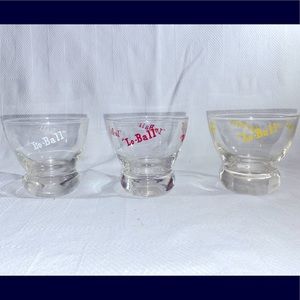 Vintage 1960’s Mid Century Federal Glass Lo-Ball Bar Glass Set Of 3